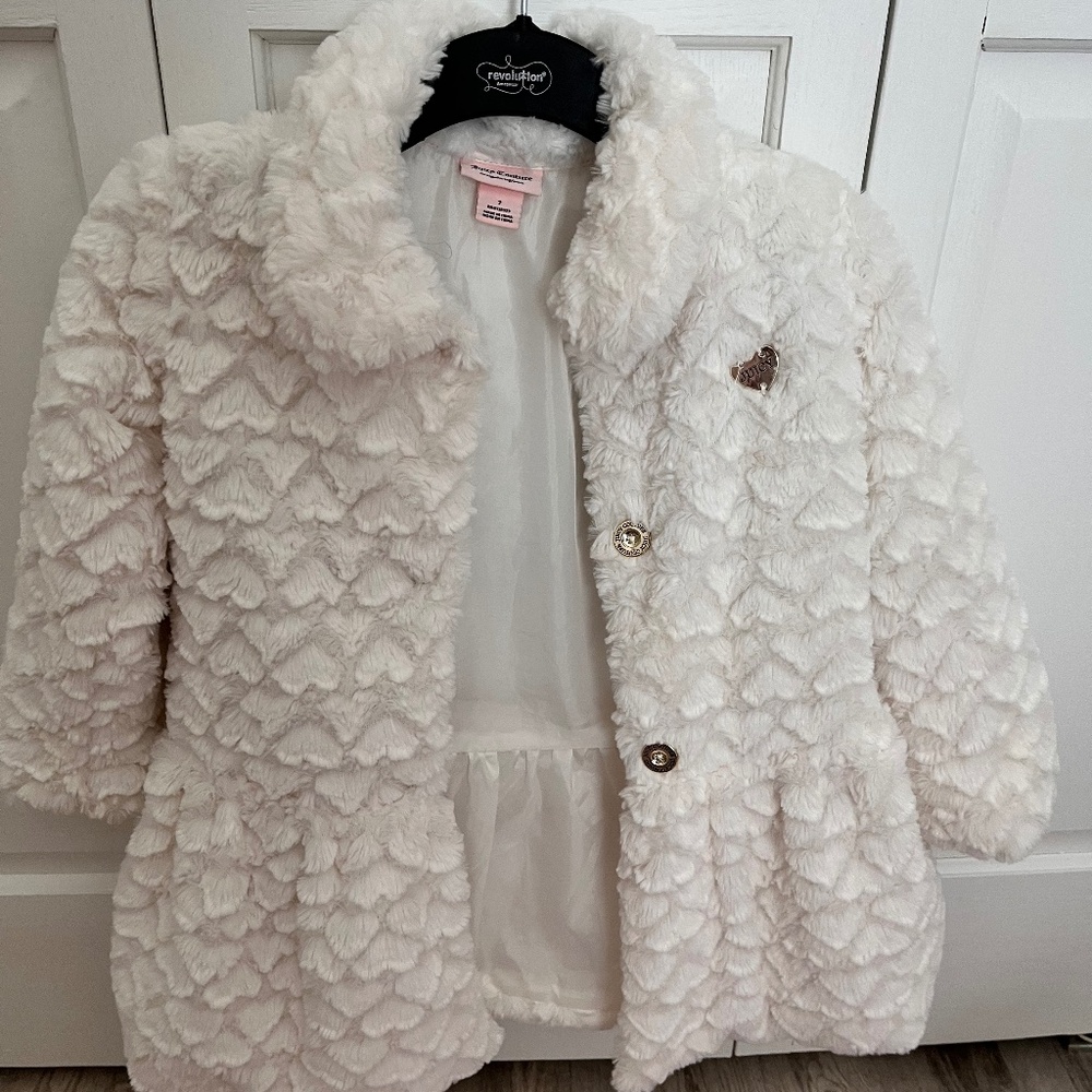 Girls Juicy Couture Faux Fur Jacket